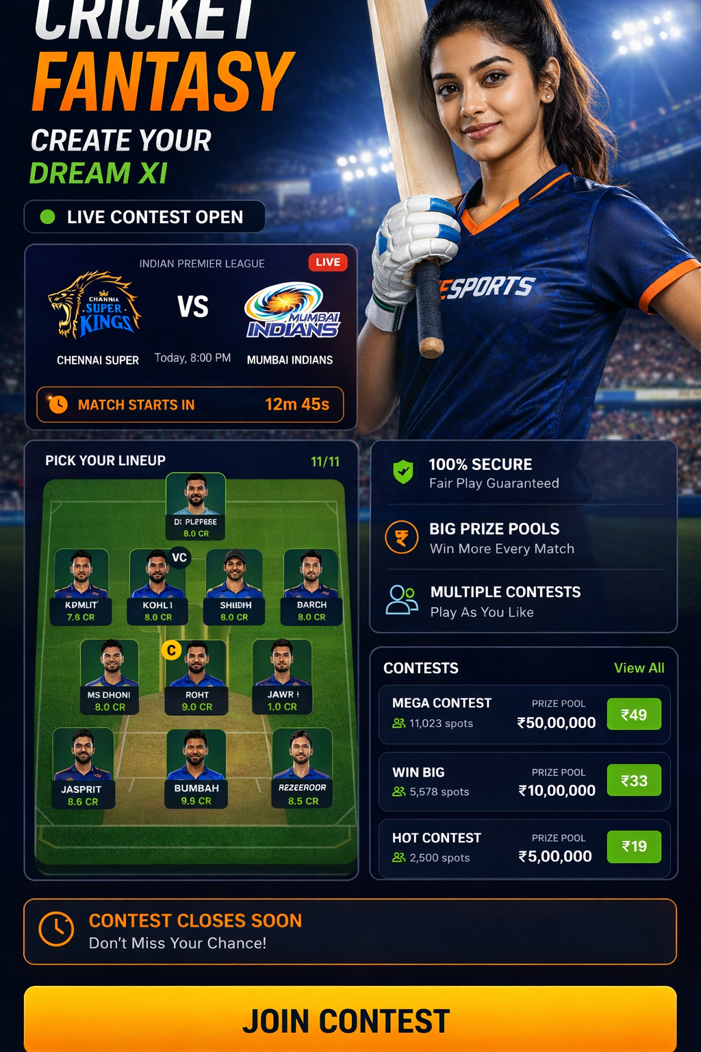 Cricket App Club cricket matchday visual