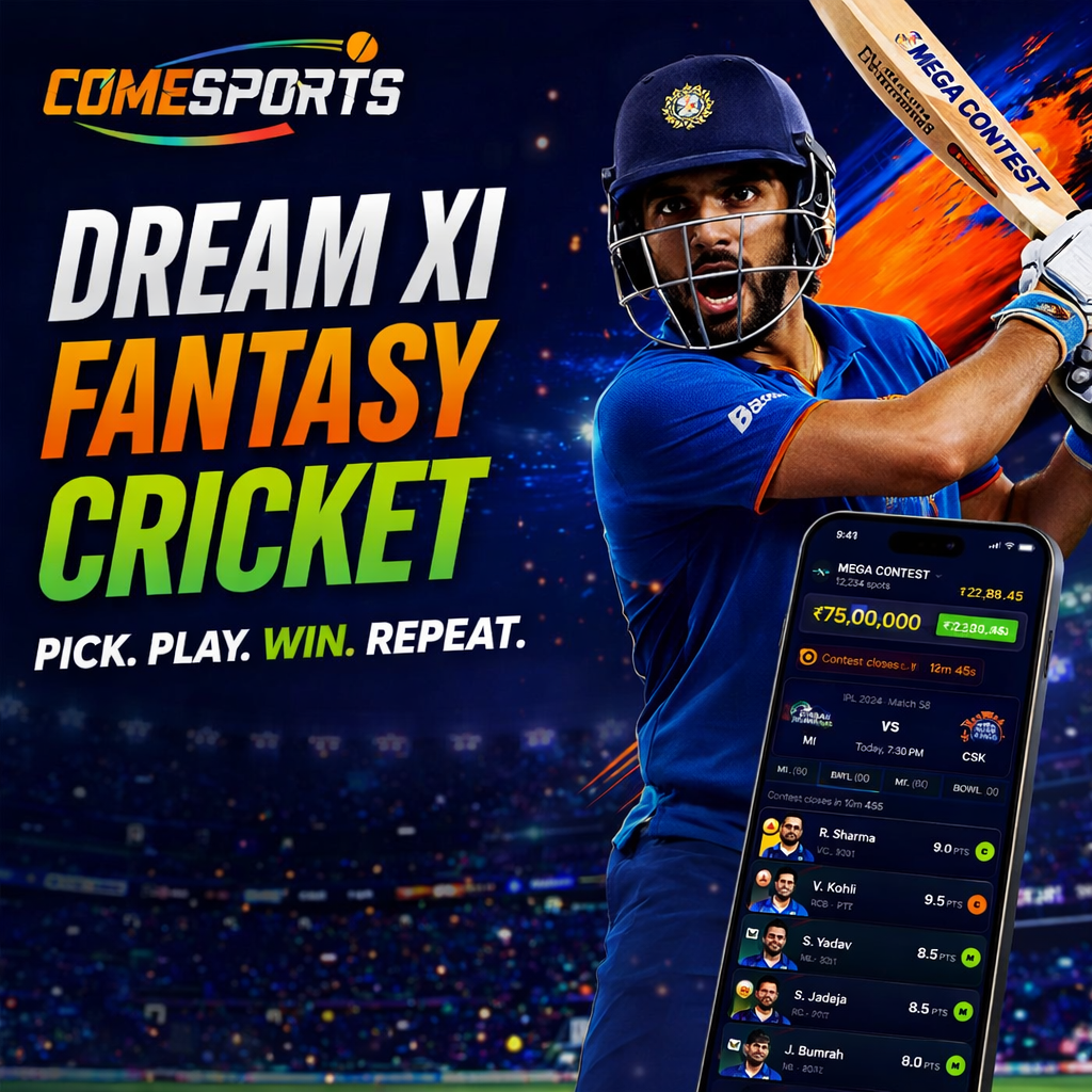 Cricket App Club Dream XI fantasy cricket ad visual