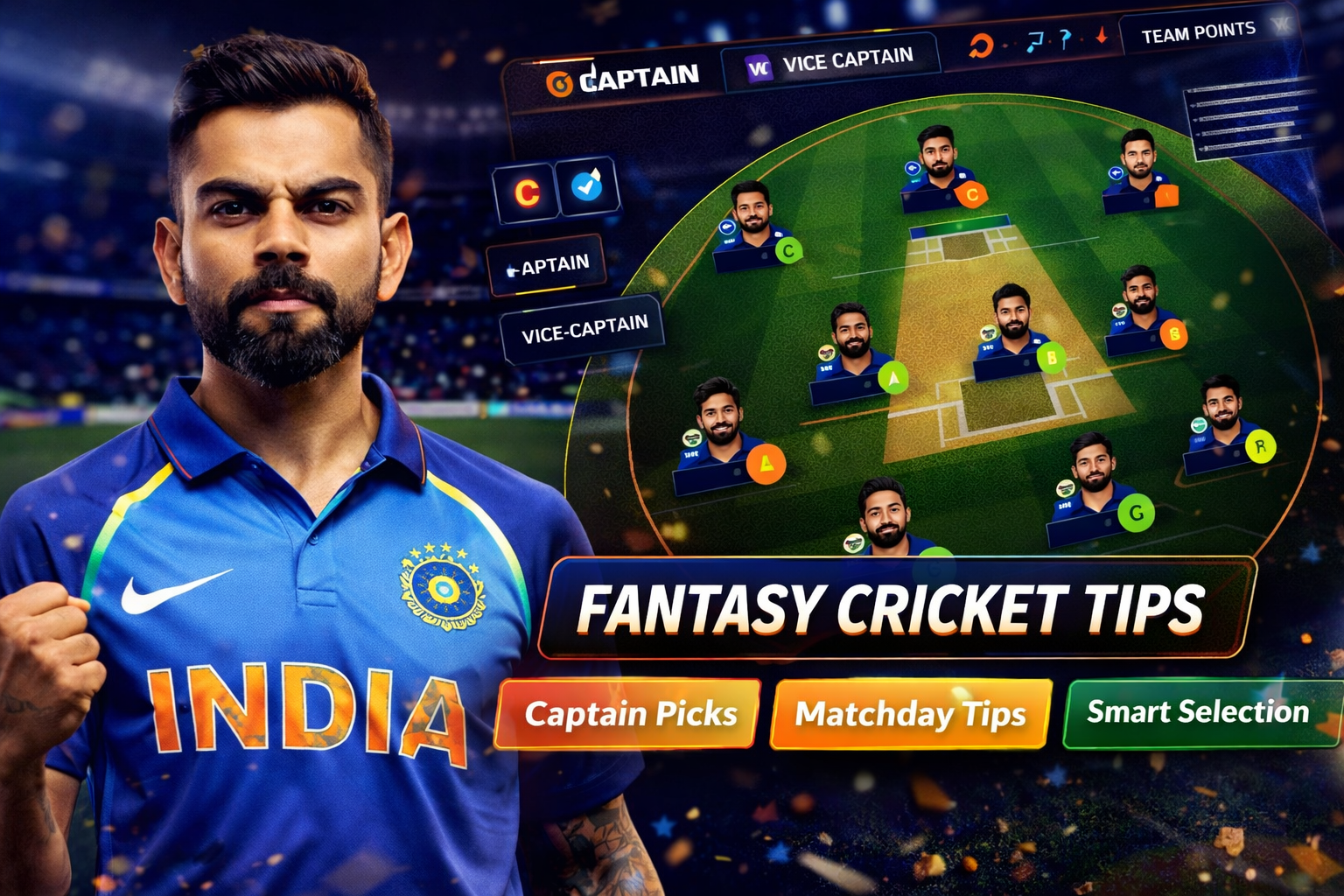 Cricket App Club role based fantasy cricket checklist
